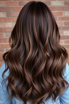 hair color ideas for brunettes Hair Colorful Ideas, Neutral Hair Color Ideas, Thick Highlights Brown Hair, Hair Color For Brown Skin, Hair Color Idea, Types Of Hair Color, Hair Colorful, Short Hair Highlights