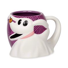 a ceramic mug shaped like a ghost