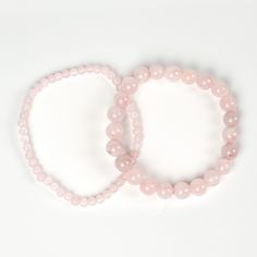 Click here for more information on Rose Quartz and its energetic properties. Available in 8mm and 4mm beads. *Note: sizes, shape and color of items vary. Please expect variation. Items pictured will not be exact products received. Angel 222, Pink Crystal Bracelet, Bracelet Business, Purple Pendant Necklace, Rose Quartz Bracelet Beads, Feminine Clothes, Purple Pendant, Rose Quartz Jewelry, Rose Quartz Earrings