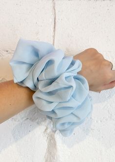 The bigger the better. Take your everyday scrunchies and make them 5x the size for the most feminine statement piece. This chiffon lightweight material wraps around any hair length. Sneaker Heels Wedges, Denim Sweater, Sweater Crop, Vintage Havana, Sweater Gift, Crossbody Clutch, Crop Top Sweater, Hair Length, Romper Dress