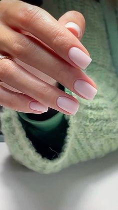 Milky Pink Nails, Pink Nails Opi, Milky Pink, Milky Nails, Simple Gel Nails, Summery Nails