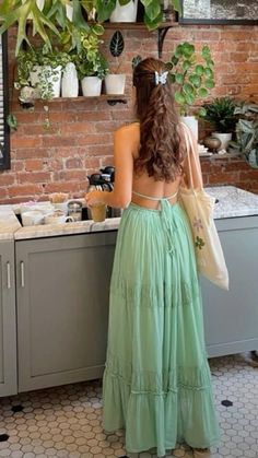 Dresses Casual Long, Looks Hippie, Women's Summer Dresses, Summer Dresses Casual, Mode Hippie, Dresses With Pockets, Europe Outfits, Hippie Outfits, Looks Vintage