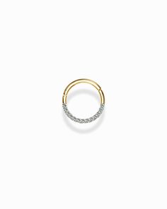 14k Pave Hoop - Front Facing - Mod + Jo Septum Piercings, Gemstone Earrings Gold, Gold Vermeil Jewelry, Gold Gemstone Ring, Statement Drop Earrings, Septum Piercing, Vermeil Jewelry, Bar Bracelets, Silver Plated Jewelry