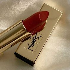 Yves Saint Laurent Lipstick, Lipstick Products, Red Lipstick Quotes, Ysl Lipstick, National Lipstick Day, Ysl Makeup, Skin Undertones, Ysl Beauty