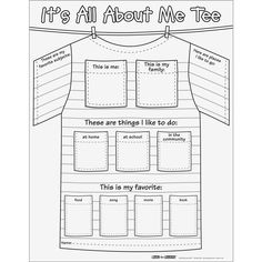 it's all about me tex worksheet with pictures on the front