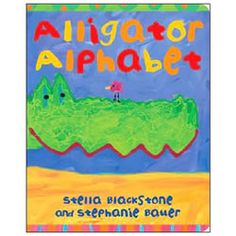 an alligator alphabet is shown in this children's book, with the title above it