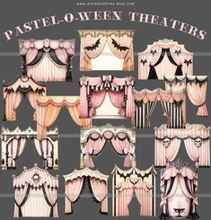 pastel - o - ween theater curtains and drapes for the curtained windows