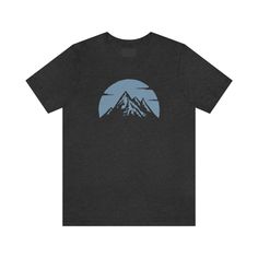 Blue Mountains Short Sleeve Tee, Unisex, Adventure, Nature Lover .: 100% Airlume combed and ringspun cotton (fiber content may vary for different colors) .: Tear away label .: Runs true to size Care Instructions: Machine wash: cold (max 30C or 90F); Non-chlorine: bleach as needed; Tumble dry: medium; Do not iron; Do not dryclean. Pre-shrunk Tri-blend Cotton Tops, Tri-blend Ring-spun Cotton Crew Neck Top, Blue Ring-spun Cotton Top With Screen Print, Blue Ring-spun Cotton Tops With Screen Print, Blue Screen Print Tops In Ring-spun Cotton, Adventure Nature, Blue Mountains, Blue Mountain, Nature Lover