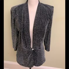 Jacket Alex Evenings, Evening Tops, Black Silver, Womens Tops, Silver, Women Shopping, Black, Color