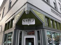 the front entrance to vault coffee in new york city