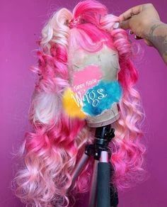 Frontal Wig Hairstyles, White Blonde Hair, Blonde Hair Extensions, Creative Hair Color, Fake Hair, Have Inspiration, Pretty Hair Color, Front Lace Wigs Human Hair