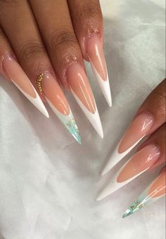 Stiletto Nails Designs, Uñas Acrilicas, Pretty Acrylic Nails, Nail Decorations, Stiletto Nails, Nails Design, Nail Tips, 2nd Birthday, Cute Nails