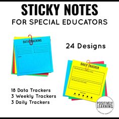 sticky notes for special educators with the title'sticky notes for special educators '