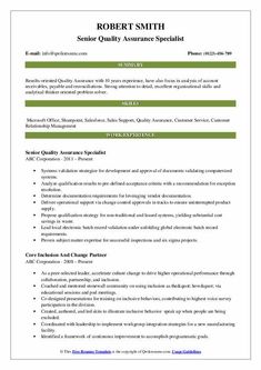 Resume quality assurance examples example letter food manager cover resumes skills wellness livecareer executive sample technician create samples changes close .. Details of Quality Assurance Resume Examples Example How Should Your, click this link: view details