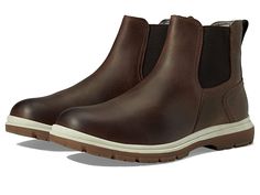 Florsheim Lookout Plain Toe Gore Boot - Men's Shoes : Brown Crazy Horse : Make your all-day endeavor comfortable by wearing Florsheim Lookout Plain Toe Gore Boot. Leather and synthetic upper. Textile lining. Removable, man-made insole. Pull-on style. Round toe. Elastic panels. Rear pull-tab. Man-made lug outsole. Imported. Measurements: Weight: 1 lb 2 oz Shaft: 5 1 2 in Product measurements were taken using size 9, width M (D). Please note that measurements may vary by size. Weight of footwear i Insulated Leather Boots For Sports, Insulated Leather Sports Boots, Functional Brown Boots With Cushioned Footbed, Sporty Waterproof Boots With Removable Insole, Waterproof Boots For Outdoor Work With Removable Insole, Waterproof Boots With Removable Insole For Outdoor Work, Cushioned Slip-on Work Boots For Outdoor, Insulated Brown Sports Boots, Outdoor Slip-on Work Boots With Cushioned Footbed