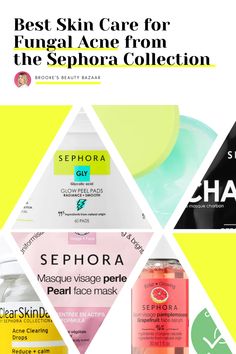 Want to know how to treat your fungal or bacterial acne and get clear, glowing, radiant skin? Look no further than this post with every single skin care iteme from the SEPHORA COLLECTION that won't break the bank and won't break you out! Cleansers, toners, acids, treatments, peels, masks, and more - all at affordable prices - all well formulated to fight fungal acne, banish blemishes, and prevent future breakouts. Clear skin at an affordable price. #fungalacne #sephora #skincare #treatment #acne Bacterial Acne, Expensive Products, Get Clear Skin, Acne Products