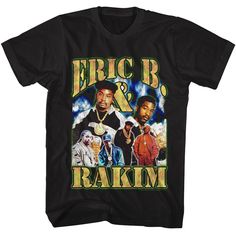 Eric B And Rakim Group Bootleg T-Shirt Pop Culture T-shirt With Front Print For Streetwear, Pop Culture Front Print T-shirt For Streetwear, Black Pop Culture T-shirt For Streetwear, Pop Culture T-shirt For Streetwear, Pop Culture Streetwear T-shirt, Pop Culture Logo Print T-shirt For Streetwear, Retro T-shirt With Front Print For Streetwear, Retro Front Print T-shirt For Streetwear, Eric B And Rakim