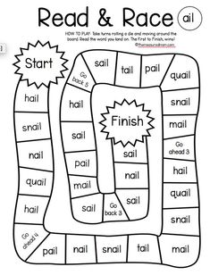 the word read and race is shown in this printable worksheet for kids