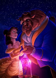 beauty and the beast from disney's live - action movie