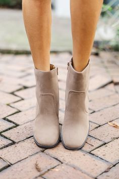 If you are looking at these booties then you are here at the right time! These booties are so chic and cute! They are going to be so fun to style with! Everyday Ankle Boots For Winter, Everyday Winter Ankle Boots, Winter Everyday Ankle Boots, Trendy High Ankle Booties With Medium Width, Casual Wedge Boots With Stacked Heel For Fall, Casual Ankle Booties With Stacked Heel, Trendy Ankle Booties For Spring, Trendy Spring Ankle Booties, Everyday Fall Ankle Boots