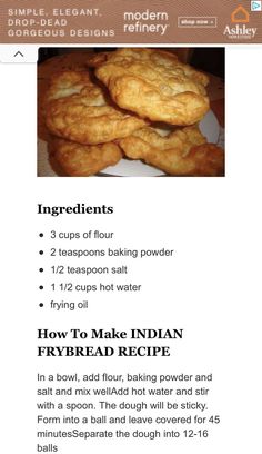 Food For A Gathering, Fry Bread Recipe Native Americans, Native American Fry Bread Recipe, Indian Taco Recipes, Easy Fry Bread Recipe