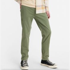 Nwt Levi's Xx Chino Ez Taper Fit Men's Pants Size Large Green A13 **I Ship Packages Daily Via Usps Green Chino Cotton Twill Pants With Pockets, Green Tapered Leg Chino Cotton Twill Bottoms, Green Tapered Leg Chino Bottoms, Green Chino Cotton Twill Chinos For Work, Green Chino Cotton Twill Bottoms With Pockets, Green Relaxed Fit Straight Leg Bottoms, Green Chinos For Workwear, Casual Green Straight Leg Work Pants, Green Straight Leg Bottoms With Relaxed Fit