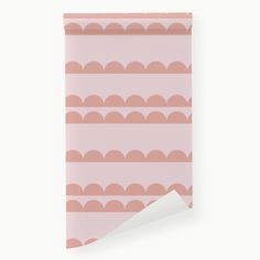 a pink wallpaper with an abstract pattern on the bottom and top corner, along with a white background