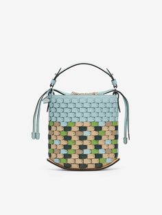 Pin Mini Bucket Arsenal Mosaic | Delvaux Small Bucket Bag, Basket Weaving Patterns, Mini Bucket, Bag Patterns To Sew, The Expert, Accessory Pouch, Canvas Pouch, Purse Pouch, Small Handbags