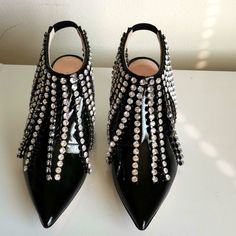 Beautiful Christopher Crystal Embellished Ankle Boot. Pointed Toe, Spike Heel. Like New ( Worn Only Once). Eu Size :35.5" Us:5.5" Spike Heels, Christopher Kane, Flat Shoes Women, Loafer Flats, Ankle Boot, Ankle Boots, Loafers, Like New, Women Shoes