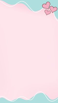 a pink background with two hearts on the top and one in the middle, as if for valentine's day or other special occasion