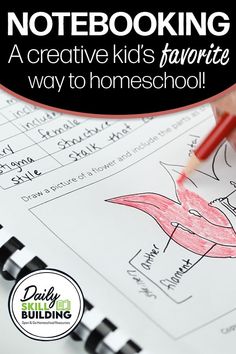 a child's notebook with the title, how to do homework for homeschool