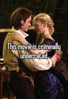 a man and woman hugging each other with the caption that reads, this movie is criminally underrated