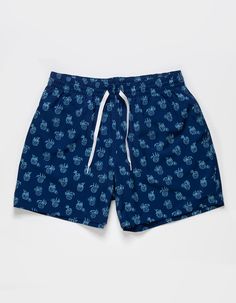 Chubbies Classic 5.5'' Volley Shorts. Grab Your Sunglasses And Your Flamingo Floaty And Sink Into Island Time With These Classic Swimmers. These Jealousy-Inducing Trunks Feature An Ultra Quick Drying Shell, Mesh Basket Liner And A Zipper Back Pocket. Not To Mention The Elastic Waistband And Built-In Drawstring Designed To Keep Your Trunks Secure From The Swim Up Bar All The Way To The All You Can Eat Crab Leg Buffet. 4-Way Stretch. Two Mesh Side Pockets For Extra Drainage And A Back Zipper Pocket To Keep All Of Your Treasures Secure. 5.5'' Inseam. 15'' Outseam. 92% Polyester, 8% Spandex. Machine Wash. Imported, Casual Relaxed Fit Swim Trunks For Pool, Printed Cotton Swim Trunks For Vacation, Printed Cotton Bottoms For Poolside, Navy Bottoms For Pool And Summer, Navy Swim Trunks For Summer Pool, Navy Casual Swim Trunks With Elastic Waistband, Navy Shorts For Pool And Beach Season, Navy Shorts For Poolside Summer, Navy Summer Shorts For Poolside