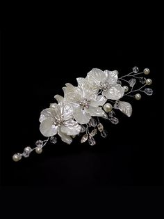 1f1836d7-b835-44f4-8165-42034d0f545e Blue Flower-shaped Formal Jewelry, Elegant Blue Hair Accessories For Evening, White Flower-shaped Clip-on Earrings For Formal Occasions, Adjustable White Flower Hair Accessories, Elegant Flower-shaped Hair Accessories With Handmade Flowers, White Flower-shaped Hair Accessories With Handmade Flowers, Blue Flower Hair Clip, Party Bottoms, Holiday Dates