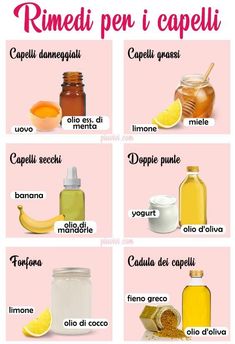 Trattamenti Naturali Per Capelli10 ricette per maschere faidate per tutti i tipi di cuoio capellutosecco o grassooleoso o sensibileusando prodotti come bananefino grecoaceto di meleamlazuccabirramaioneseolio d'oliva Oils For Hair, Diy Hair Masks, Hair Issues, Hair Masks, Homemade Hair Products, Essential Oils For Hair, Diy Hair Mask