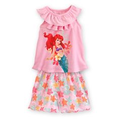 Disney Store Ariel Nightshirt And Shorts Sleepwear Set For Girls Size 4 Your Little Mermaid Will Dive Into A Sea Of Dreams Wearing This Ariel Nightshirt And Shorts Sleepwear Set For Girls. Waves Of Pretty Colors Wash Over These Soft, Snugly Pajamas That Will Send Her Floating Off To Sleep Set Includes : Nightshirt And Shorts, Ariel Screen Art, Ruffled Collar With Ruffled Under Panel,Coordinating Elastic-Waist Shorts With Scalloped Edges Disney Cotton Sets For Pajama Party, Cotton Disney Sets For Pajama Party, Disney Cotton Pajama Party Sets, Disney Cotton Sleepwear With Character Print, Disney Pink Cotton Sets, Pink Disney Cotton Set, Disney Cotton Sleepwear, Pink Disney Cotton Sleepwear, Little Mermaid Gifts