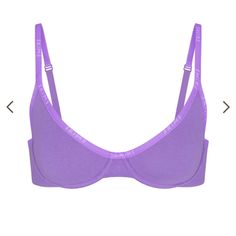 Nwt! In Original Packaging Meet The Softest Underwire Bra You’ve Ever Owned. Designed For Daily Lift And Support, This Style Features Skims Logo-Accented Adjustable Straps And Lightly Lined Cups. Demi Bras, 32a Bra, Mesh Bra, Triangle Bra, Demi Bra, Plunge Bra, Black Bra, Cotton Logo, T Shirt Bra