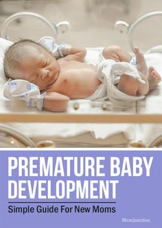 a baby laying on top of a white bed next to a wooden frame with the words babies because this new place isn't as warm as mommy