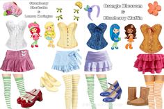 there are many different types of clothing and shoes