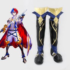 Including: Shoes 
 Material: Artificial Leather 
 Gender: Gender-bending available 
 Please send your calf size to our Email 
 
 
 If you cannot find and like to buy costume, wig, shoes, weapon or other accessories of this character, pls not hesitate to contact us 
 Please note that due to different screen resolution, products you receive may have a bit different as the one we show here. Fire Emblem Engage, Male Protagonist, Cosplay Boots, Artificial Leather, Fire Emblem, Womens Boots, Resolution, Boots, Leather