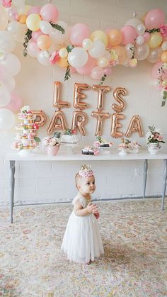 Table For 2 Birthday Theme, Tea Party Diy Decorations, Tea Party Cake Birthday, Tea Party Cake Ideas, Lets Partea, Second Birthday Decorations, First Birthday Tea Party, Tea Party Birthday Cake, Girls Tea Party Birthday