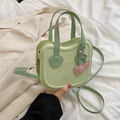 Product information: Color: White, Green, Pink Style: Street trend Material: PU Luggage trend style: crossbody bag Popular element: sewing thread Outer bag type: Inner patch bag Number of shoulder straps: single Size: 19*17*6cm/7.48*6.69*2.36in Packing list: Handbag*1pc Trendy Green Satchel With Mobile Phone Bag, Trendy Square Satchel For Spring, Trendy Spring Shoulder Bag Satchel, Square Shoulder Bag For School In Spring, Trendy Spring Crossbody Satchel, Trendy Summer Satchel For Errands, Trendy Spring Mobile Phone Bag, Trendy Square Box Bag For Spring, Casual Shoulder Box Bag For Spring