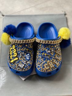 Custom Graduating Blinged Crocs Senior Class Personalized - Etsy Blinged Out Crocs, Blinged Crocs, Croc Decor, Bedazzled Shoes Diy, Bling Crocs, Bedazzled Shoes, Custom Sneakers Diy, Crocs Fashion, Diy Sneakers