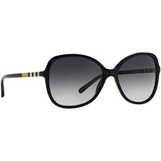 Burberry BE4197 Sunglasses 30018G58  Black Frame Gray Gradient >>> Check out this great product. Sunglasses Burberry, Women's Eyewear, Gray Gradient, Womens Sunglasses, Burberry Sunglasses, Grey Gradient, Butterfly Sunglasses, Eyewear Womens, Burberry Women