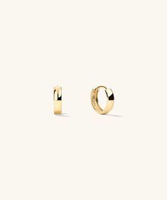 Formerly known as the Bold Hoops. You know them, you love them: they're your favorite hoops. Those outfit-elevating, mood-boosting, can't-go-wrong hoops. Gold Earrings For Women, Yellow Gold Jewelry, Sell Gold, Engraved Items, Huggie Hoop Earrings, Gold Hoops, Huggies Earrings, Gold Vermeil, Bracelets For Men