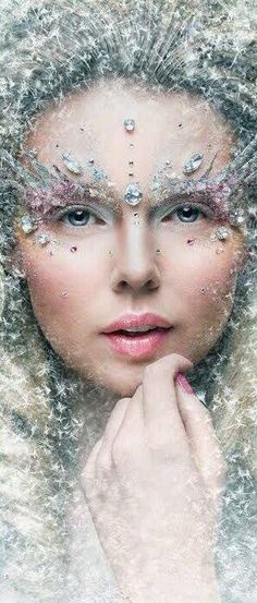 Drag Make-up, Hallowen Ideas, Makeup Glitter, Snow Princess, Instagram Queen, Ice Princess, Feminine Power, Trendy Makeup