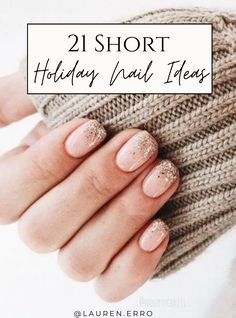 Nee Years Nails, Glitter Holiday Nails, Christmas Nails Short, Holiday Nail Ideas, Festive Holiday Nails, Deco Nails, Best Summer Nail Color, Holiday Nail Designs, Plaid Nails