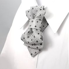 "Silver color bow tie for women Silver Champagne, Tie for elegant lady, Tie Ascot Cravat Pre Tied Ascot A grey Hopper tie studded with silver bubbles is a gorgeous and at the same time playful accessory. Grey is easily worked into other color ensembles. Therefore, we believe this versatile tie will become your favorite piece of jewelry to wear during work and your free time! In our collection, you will also find a similar Hopper tie for couples. The most important feature of the accessory for wo Elegant Polka Dot Ties, Champagne Tie, Blue Necktie, Tie For Women, Orange Bows, Women Ties, Unique Ties, Elegant Lady, Wedding Ties