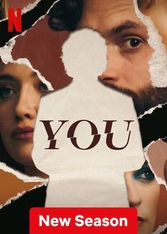 the poster for you is torn up and showing two people looking at each other with their faces