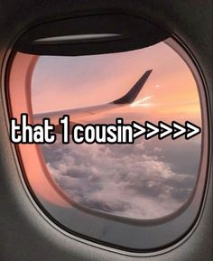 an airplane window with the words that i coun > > > > > on it